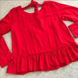 NWOT Anthropologie Cloth and Stone ruffle top